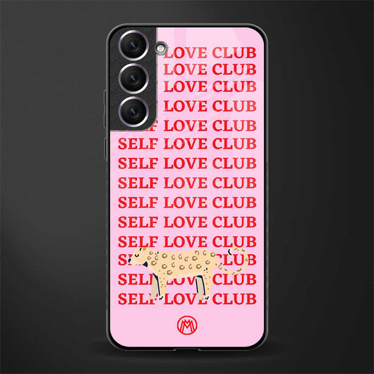 self love club glass case for samsung galaxy s21 image