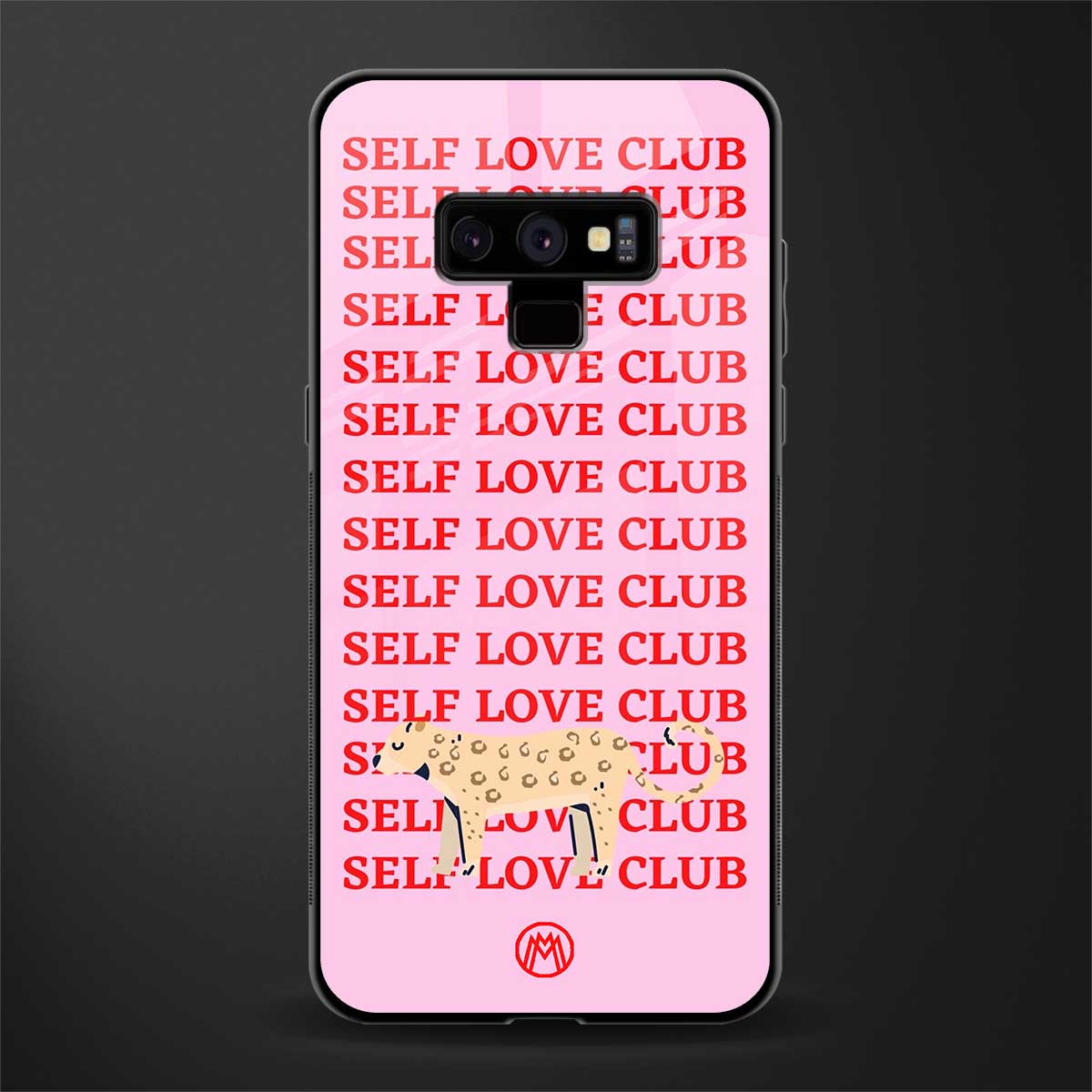 self love club glass case for samsung galaxy note 9 image