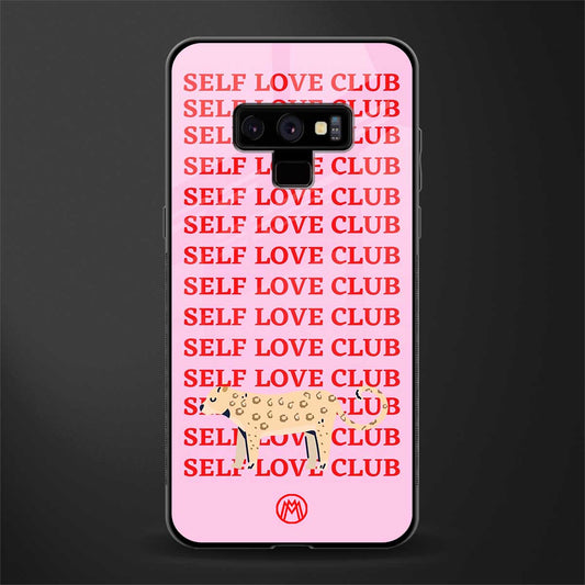 self love club glass case for samsung galaxy note 9 image