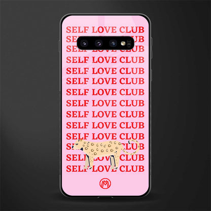 self love club glass case for samsung galaxy s10 image