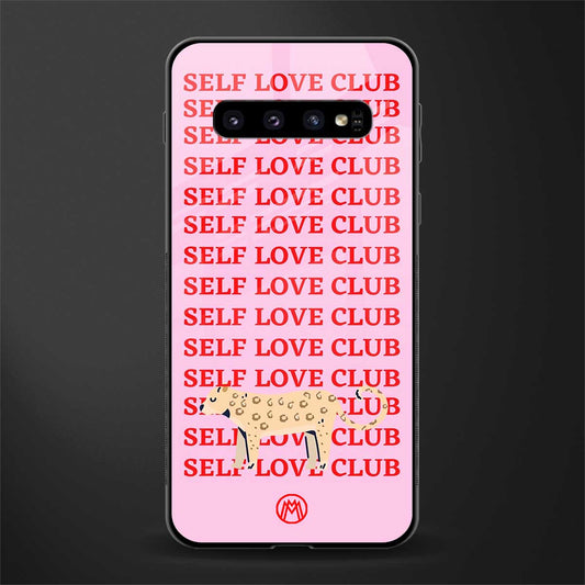 self love club glass case for samsung galaxy s10 plus image