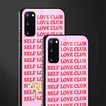 self love club glass case for samsung galaxy s20 image-2