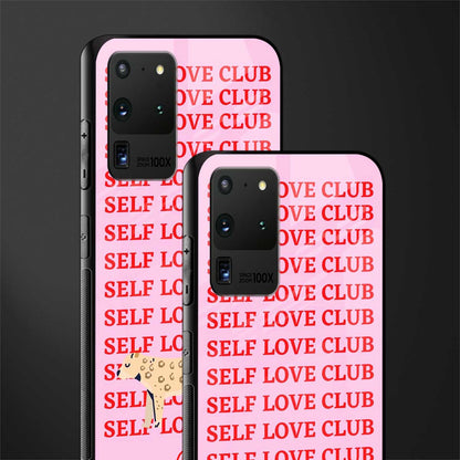 self love club glass case for samsung galaxy s20 ultra image-2