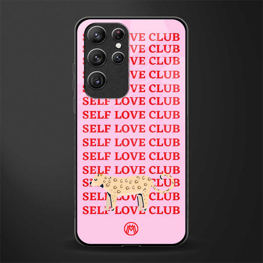 self love club glass case for samsung galaxy s22 ultra 5g image
