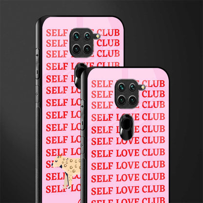 self love club glass case for redmi note 9 image-2
