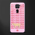 self love club glass case for redmi note 9 image