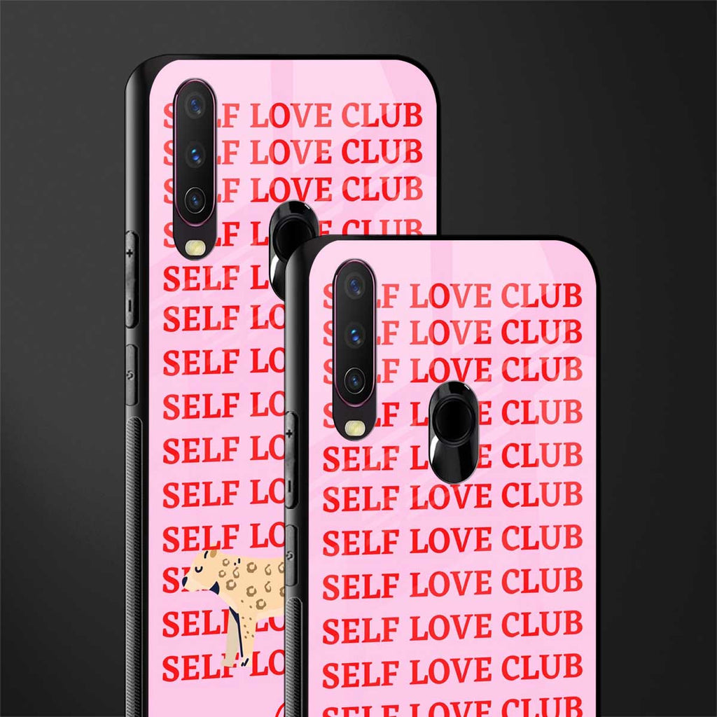 self love club glass case for vivo y17 image-2