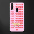 self love club glass case for vivo y15 image