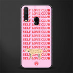 self love club glass case for vivo y15 image