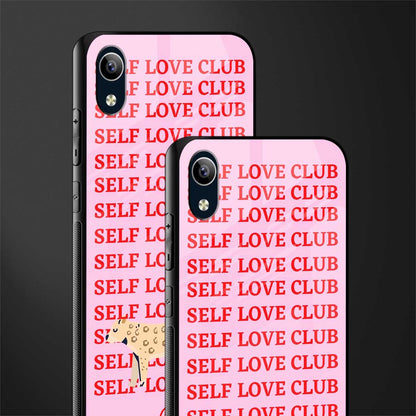 self love club glass case for vivo y90 image-2
