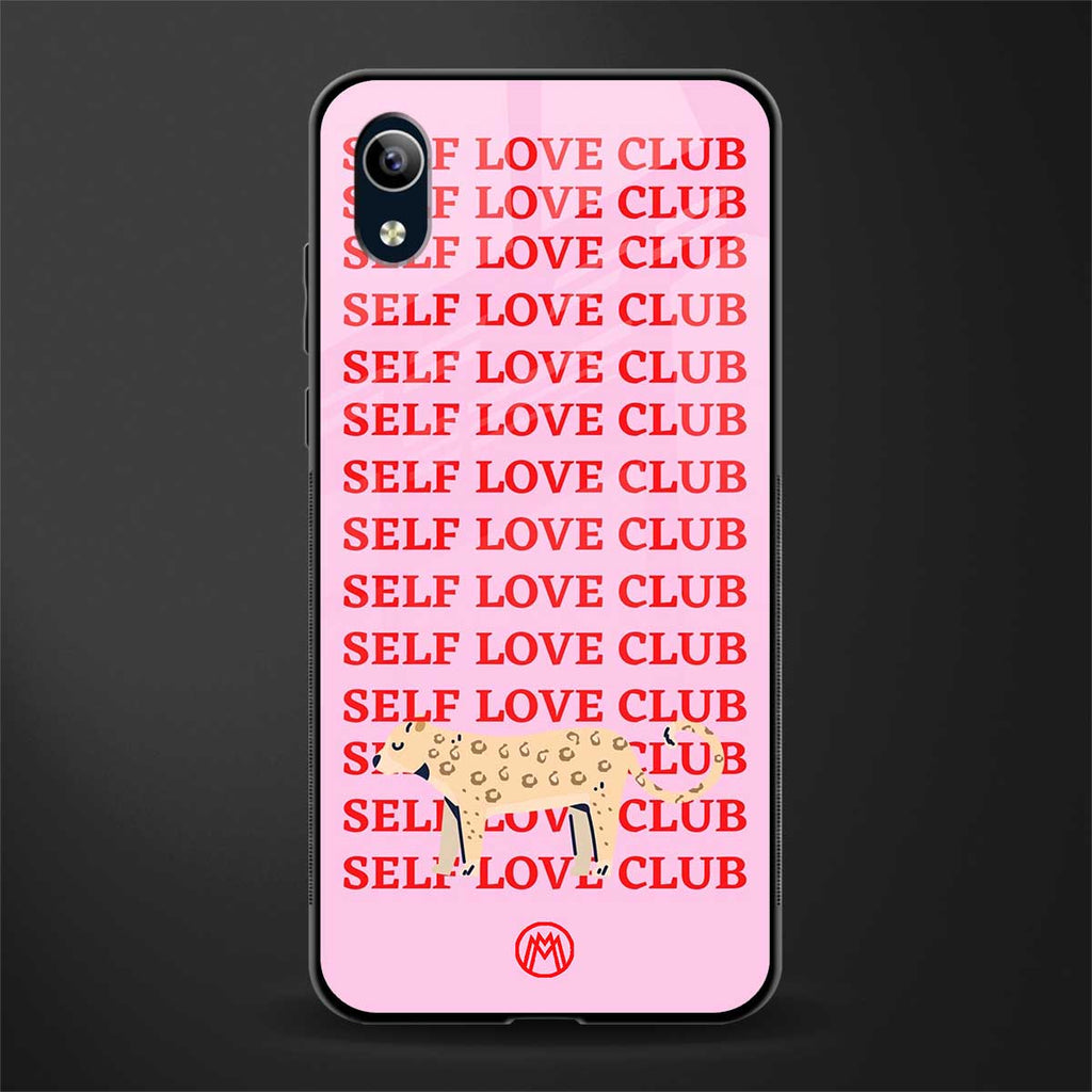 self love club glass case for vivo y91i image