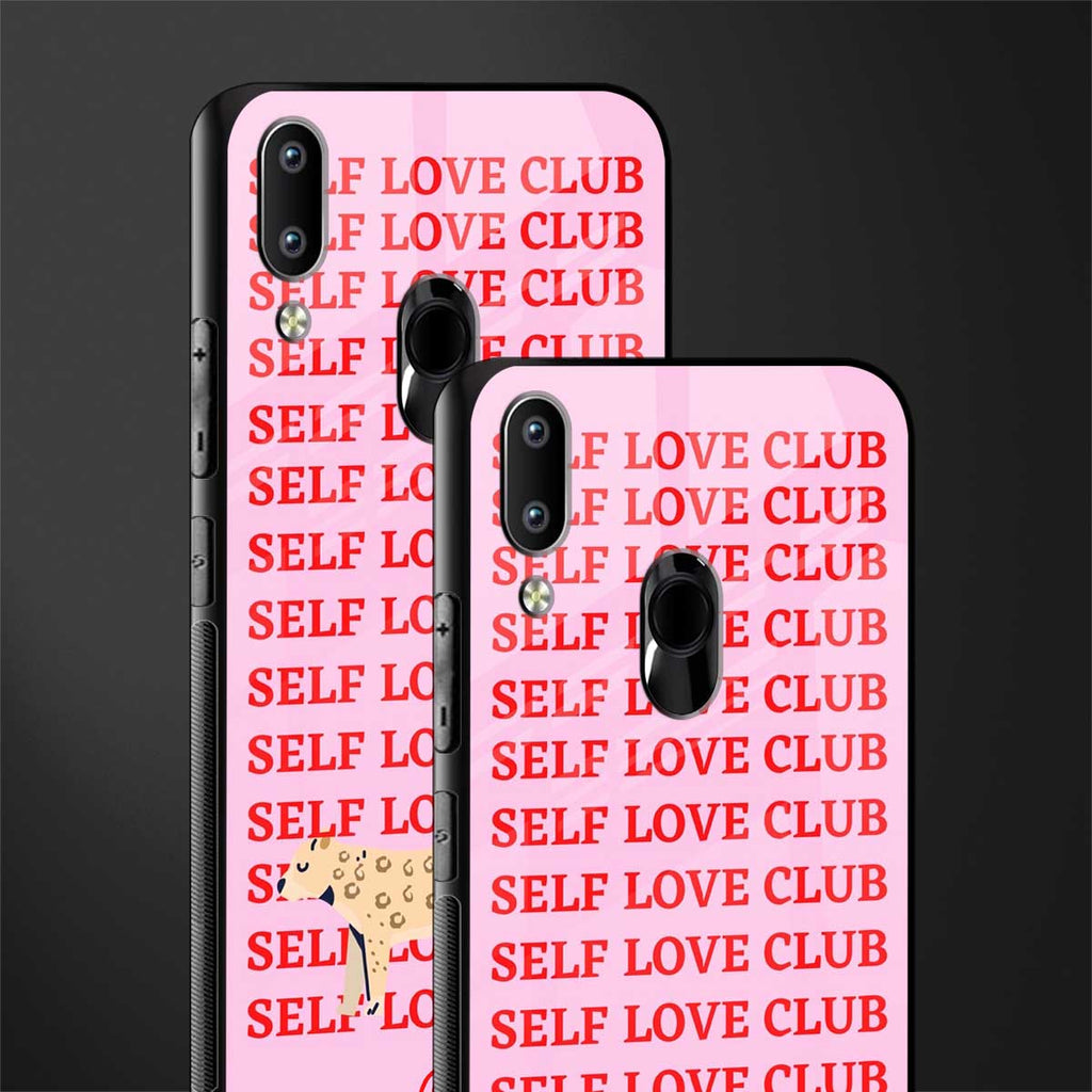 self love club glass case for vivo y95 image-2
