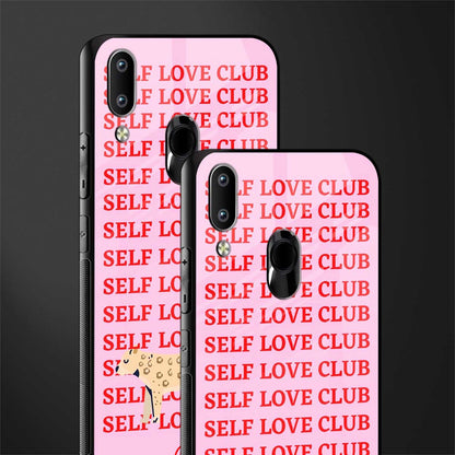 self love club glass case for vivo y91 image-2