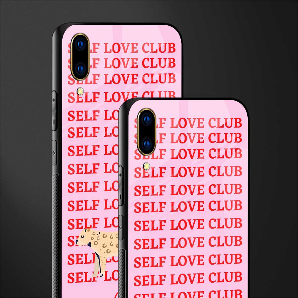 self love club glass case for vivo v11 pro image-2