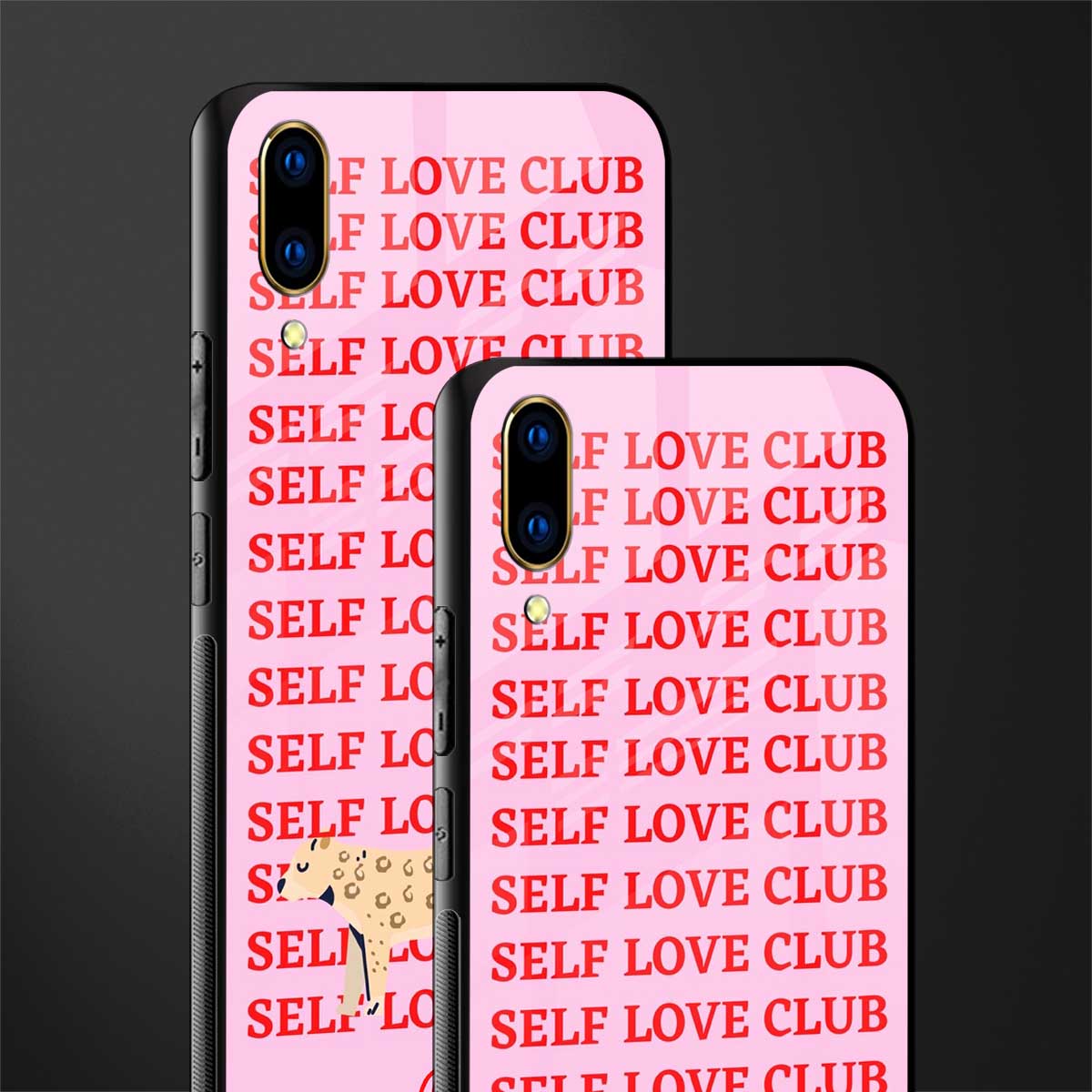 self love club glass case for vivo v11 pro image-2
