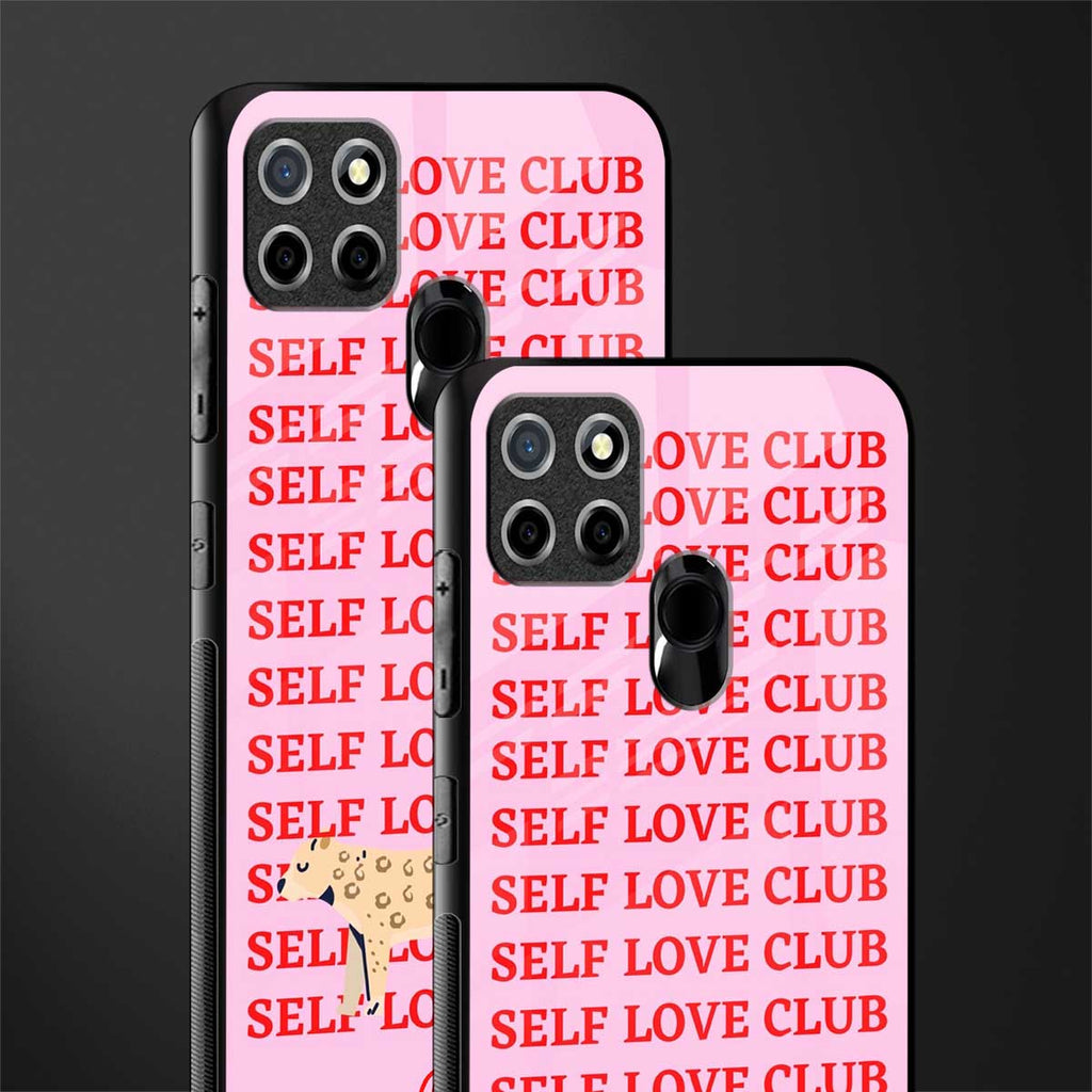 self love club glass case for realme narzo 30a image-2