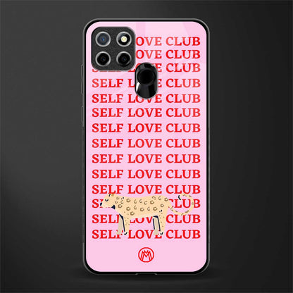 self love club glass case for realme narzo 20 image