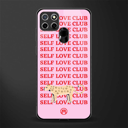 self love club glass case for realme c12 image