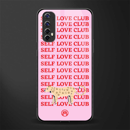 self love club glass case for realme 7 image