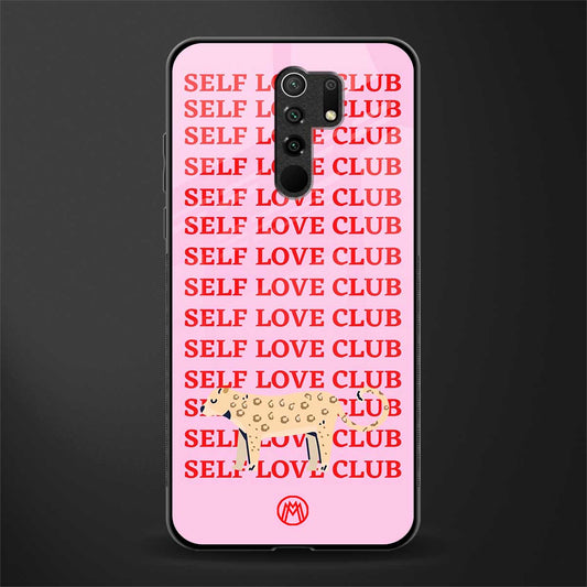 self love club glass case for poco m2 reloaded image