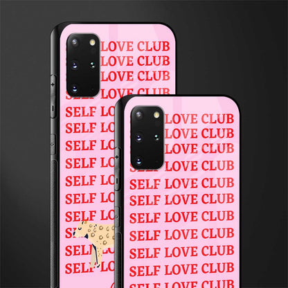 self love club glass case for samsung galaxy s20 plus image-2