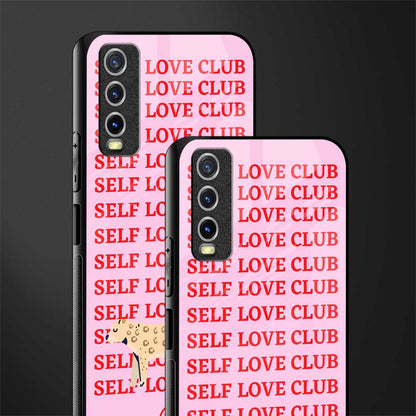 self love club glass case for vivo y12g image-2