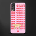 self love club glass case for vivo y12s image