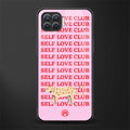 self love club glass case for oppo f17 image