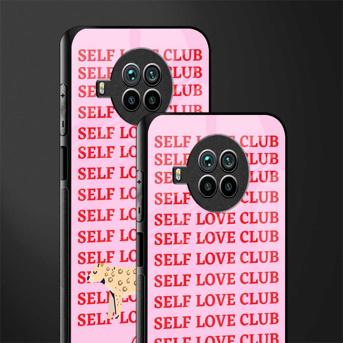 self love club glass case for mi 10i image-2
