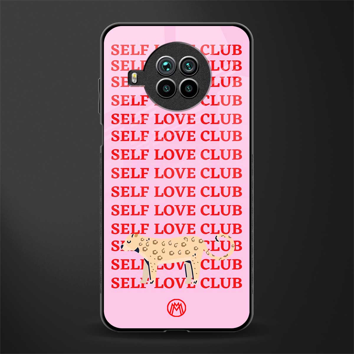 self love club glass case for mi 10i image