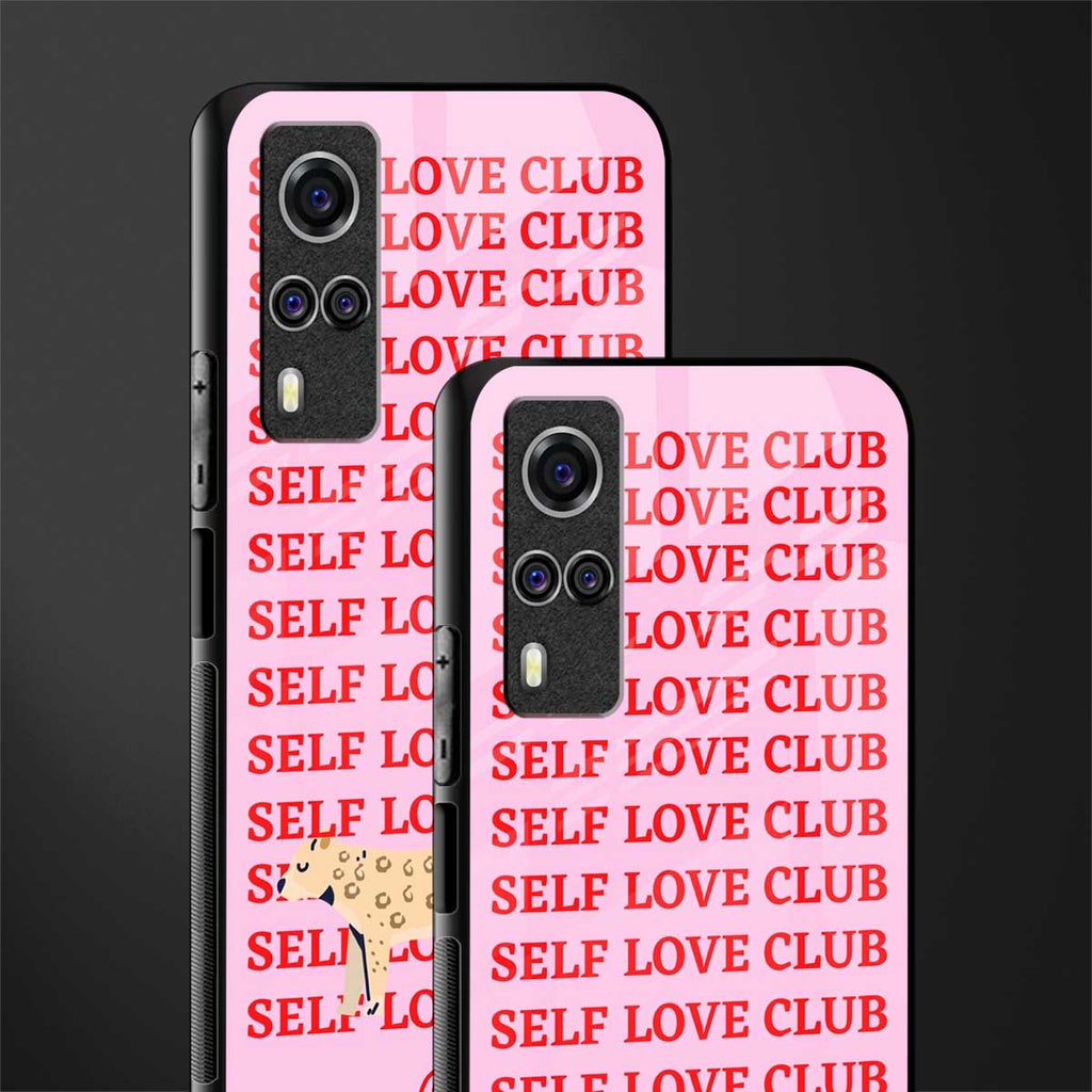 self love club glass case for vivo y53s image-2