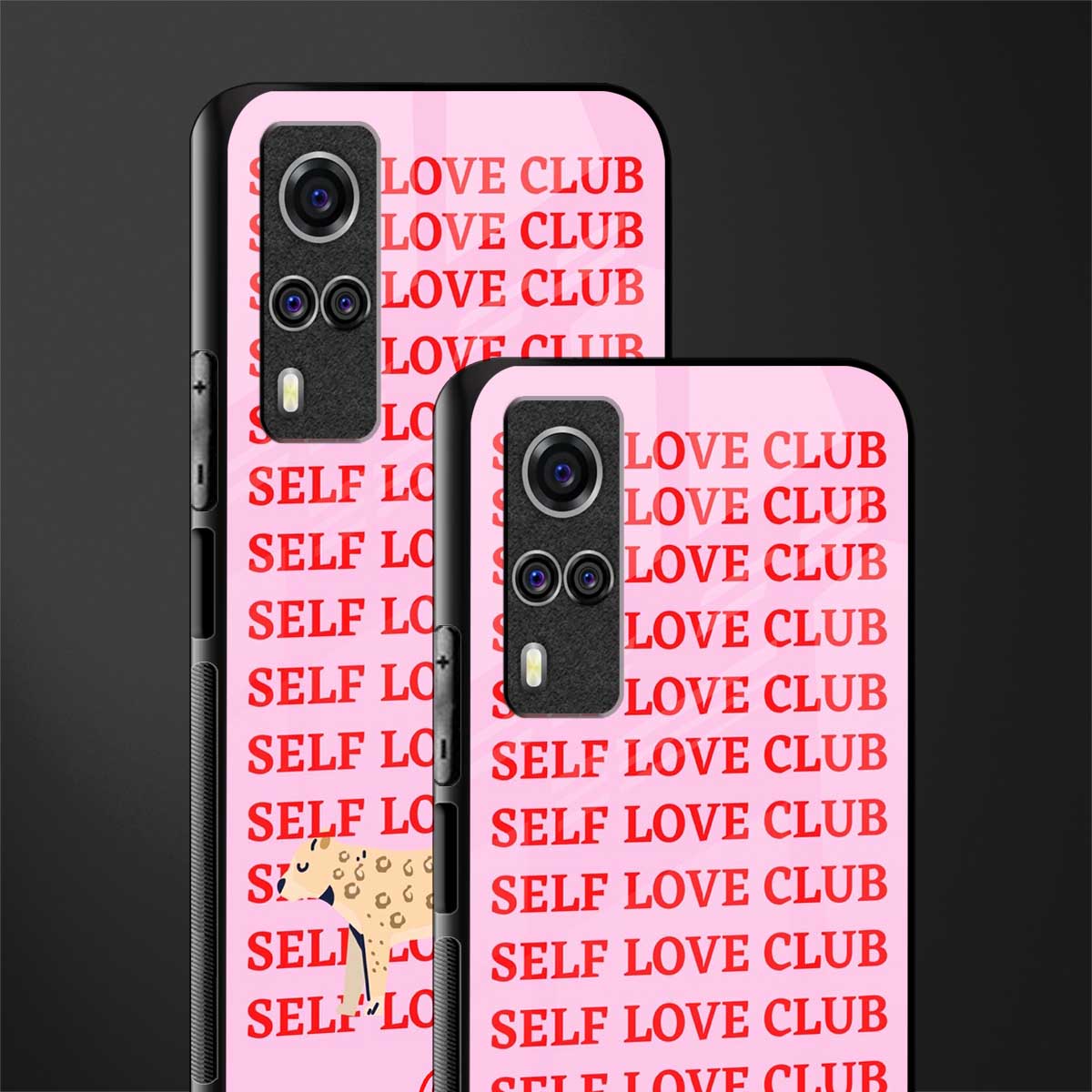 self love club glass case for vivo y31 image-2