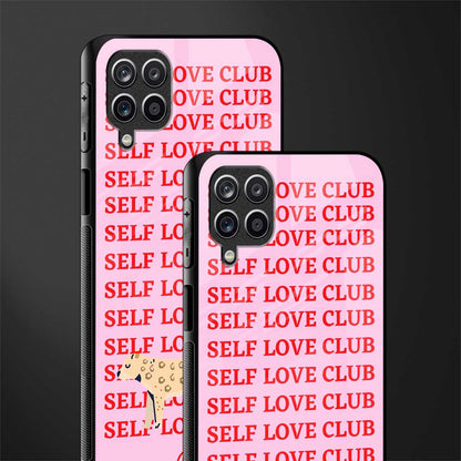 self love club glass case for samsung galaxy m12 image-2