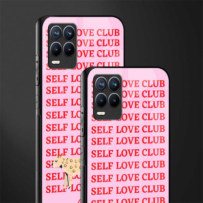 self love club glass case for realme 8 4g image-2