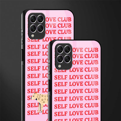 self love club glass case for samsung galaxy f62 image-2