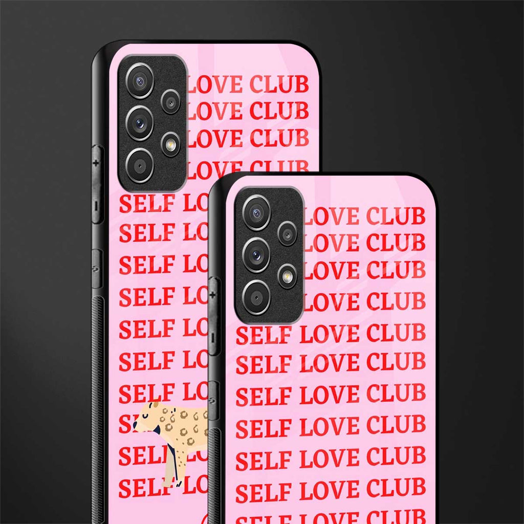 self love club glass case for samsung galaxy a72 image-2