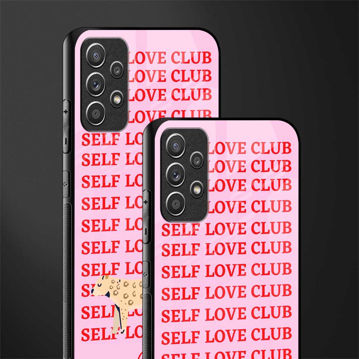 self love club glass case for samsung galaxy a72 image-2