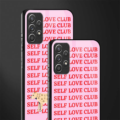 self love club glass case for samsung galaxy a72 image-2