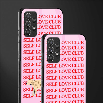 self love club glass case for samsung galaxy a32 4g image-2