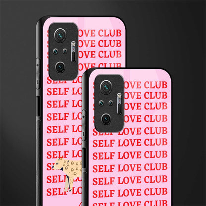 self love club glass case for redmi note 10 pro image-2