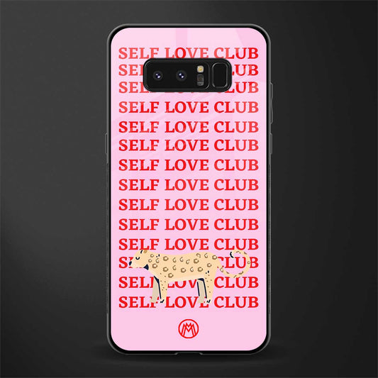 self love club glass case for samsung galaxy note 8 image