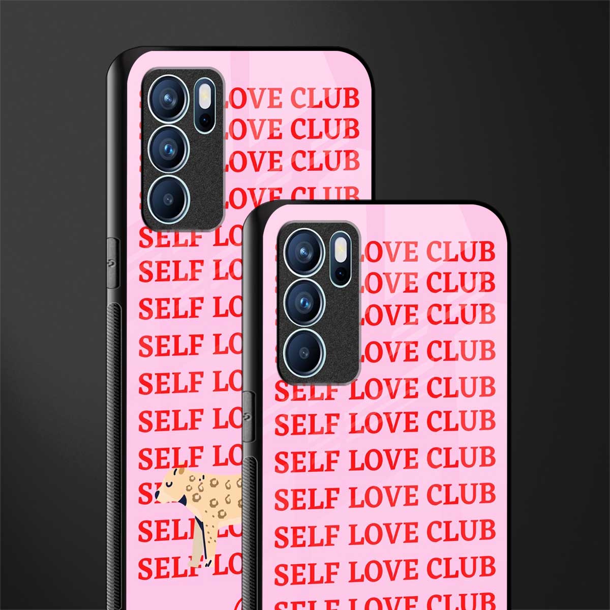 self love club glass case for oppo reno6 5g image-2