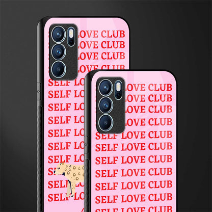 self love club glass case for oppo reno6 5g image-2