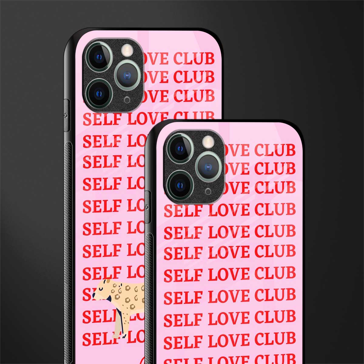 self love club glass case for iphone 11 pro max image-2