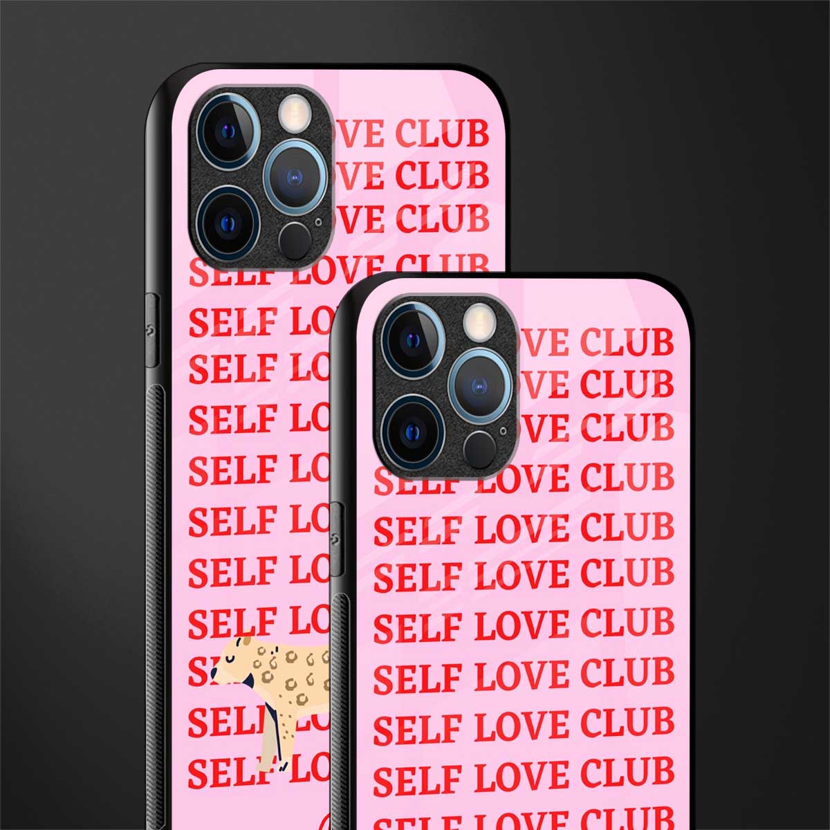self love club glass case for iphone 12 pro max image-2