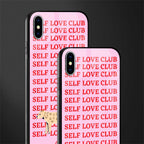 self love club glass case for iphone xs max image-2