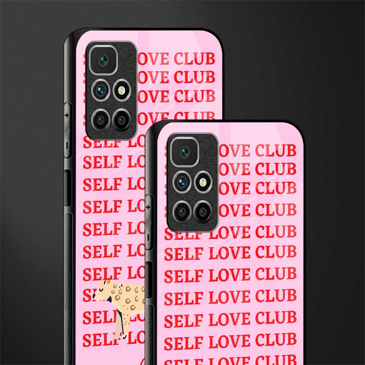 self love club glass case for redmi 10 prime image-2