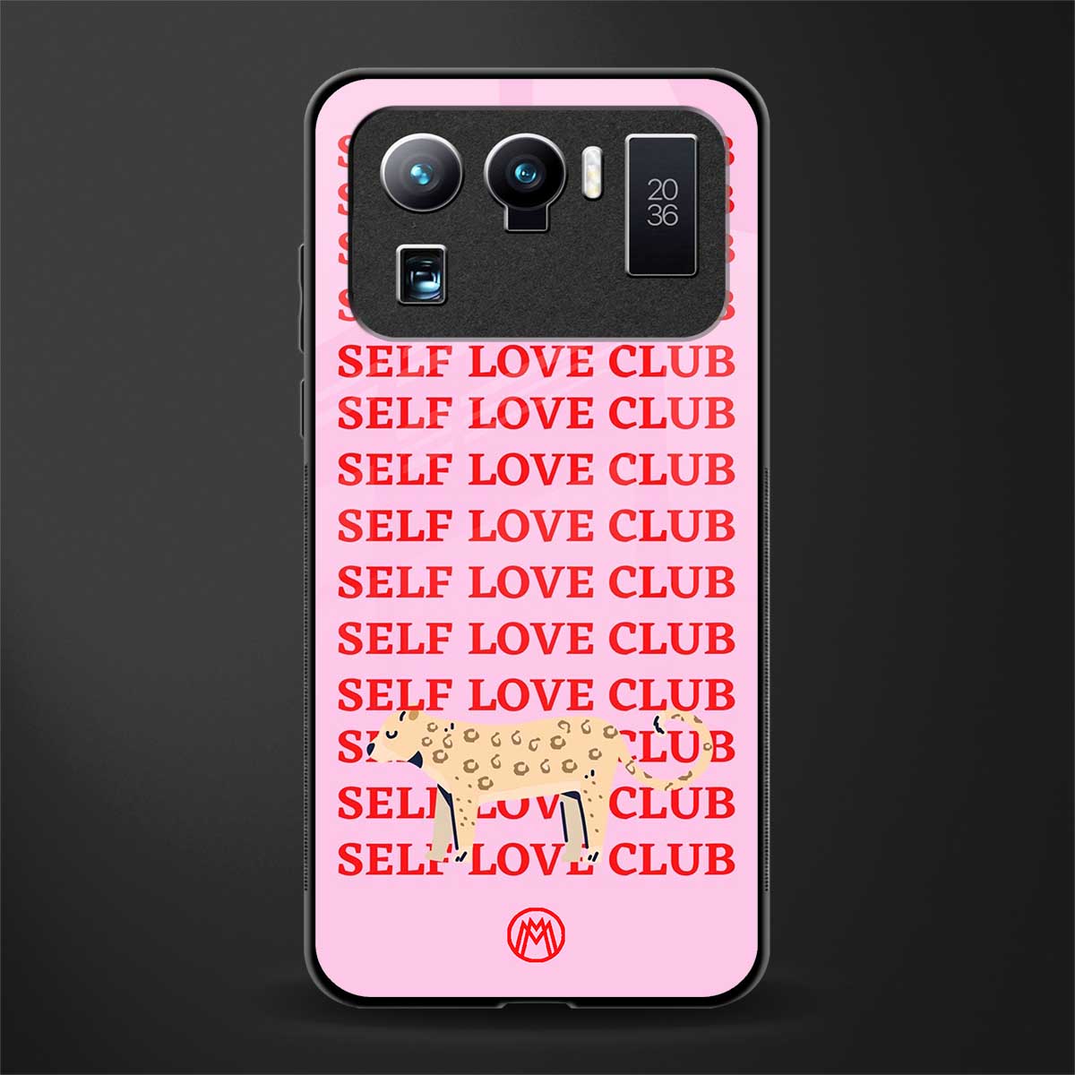 self love club glass case for mi 11 ultra 5g image