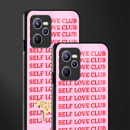 self love club glass case for realme c35 image-2