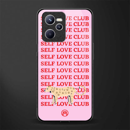 self love club glass case for realme c35 image
